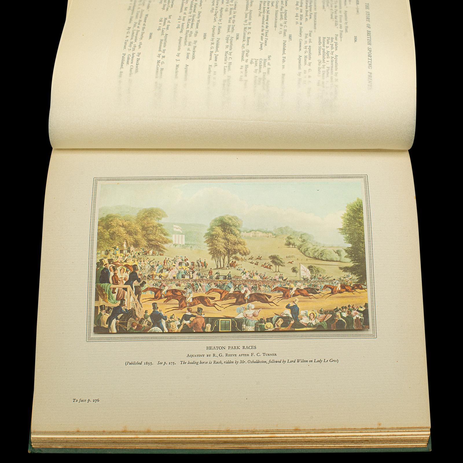 Vintage Book, The Story of British Sporting Prints, English, Limited Run, 1929 For Sale 5