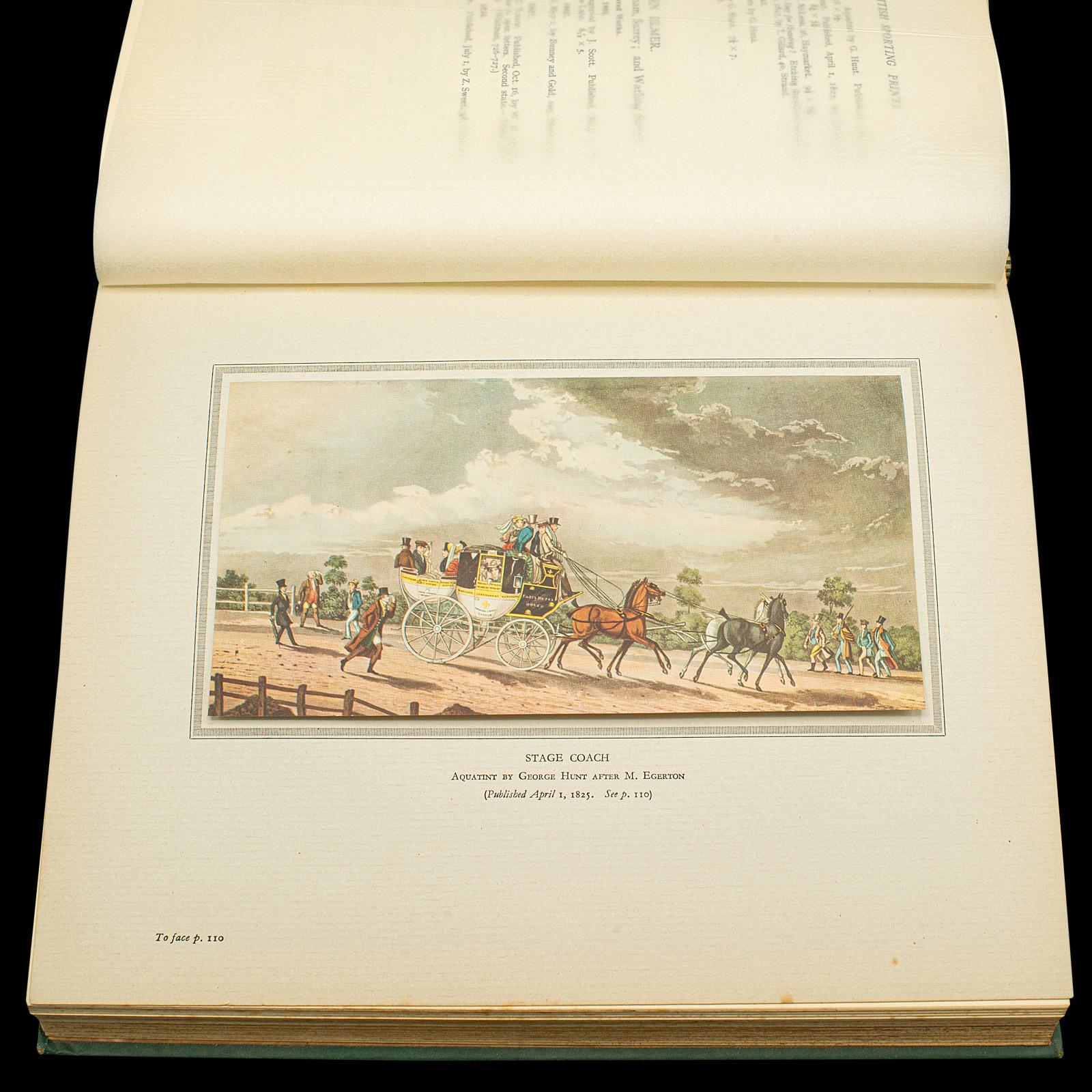 Vintage Book, The Story of British Sporting Prints, English, Limited Run, 1929 For Sale 3