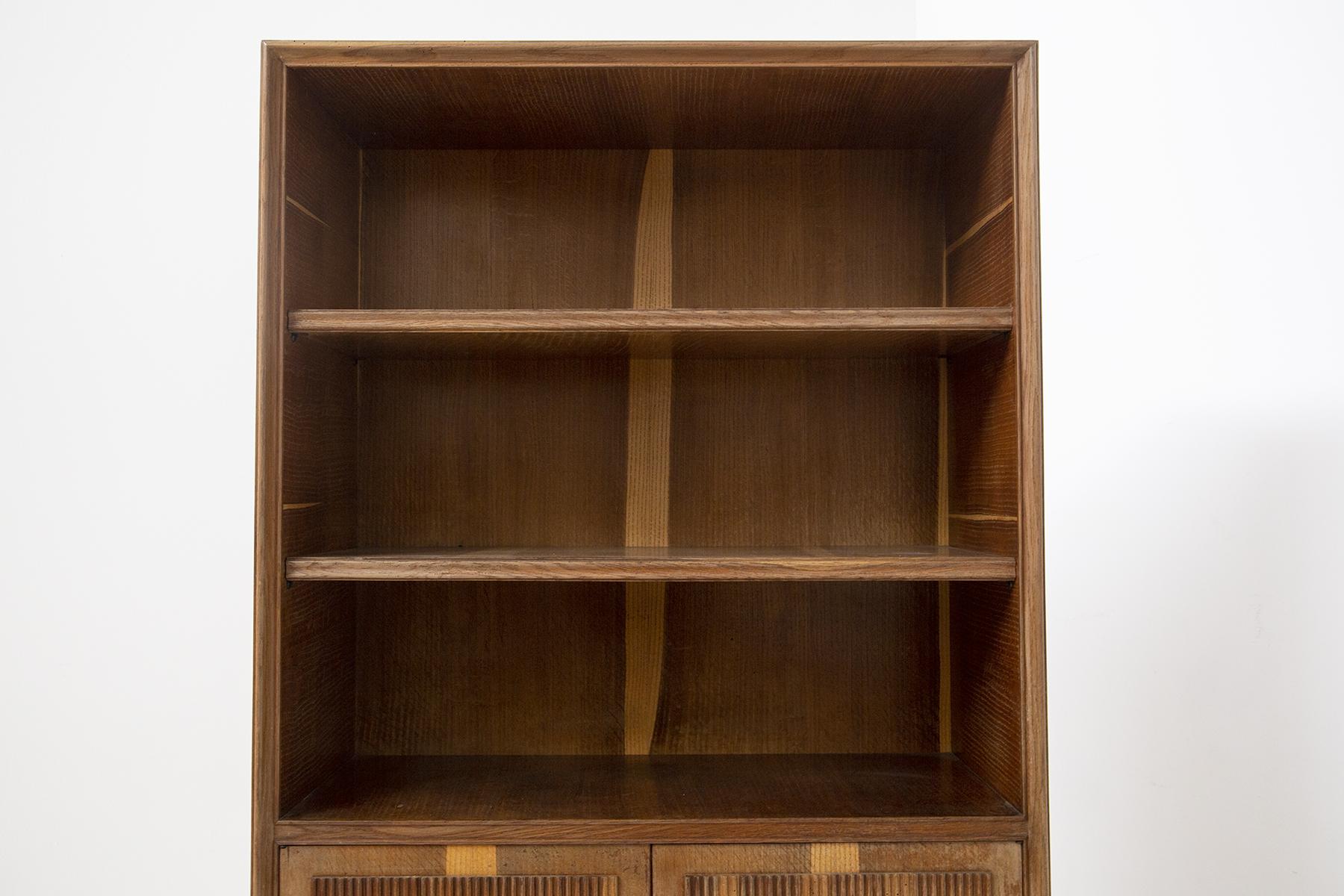 Vintage Bookcase Cabinet in Wood by Paolo Buffa 1