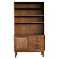 Vintage-Bücherregal  Schrank  brutalistisch  60s  Dänisch