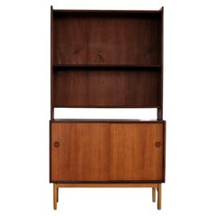 vintage bookcase  cupboard  teak  60s  Sweden