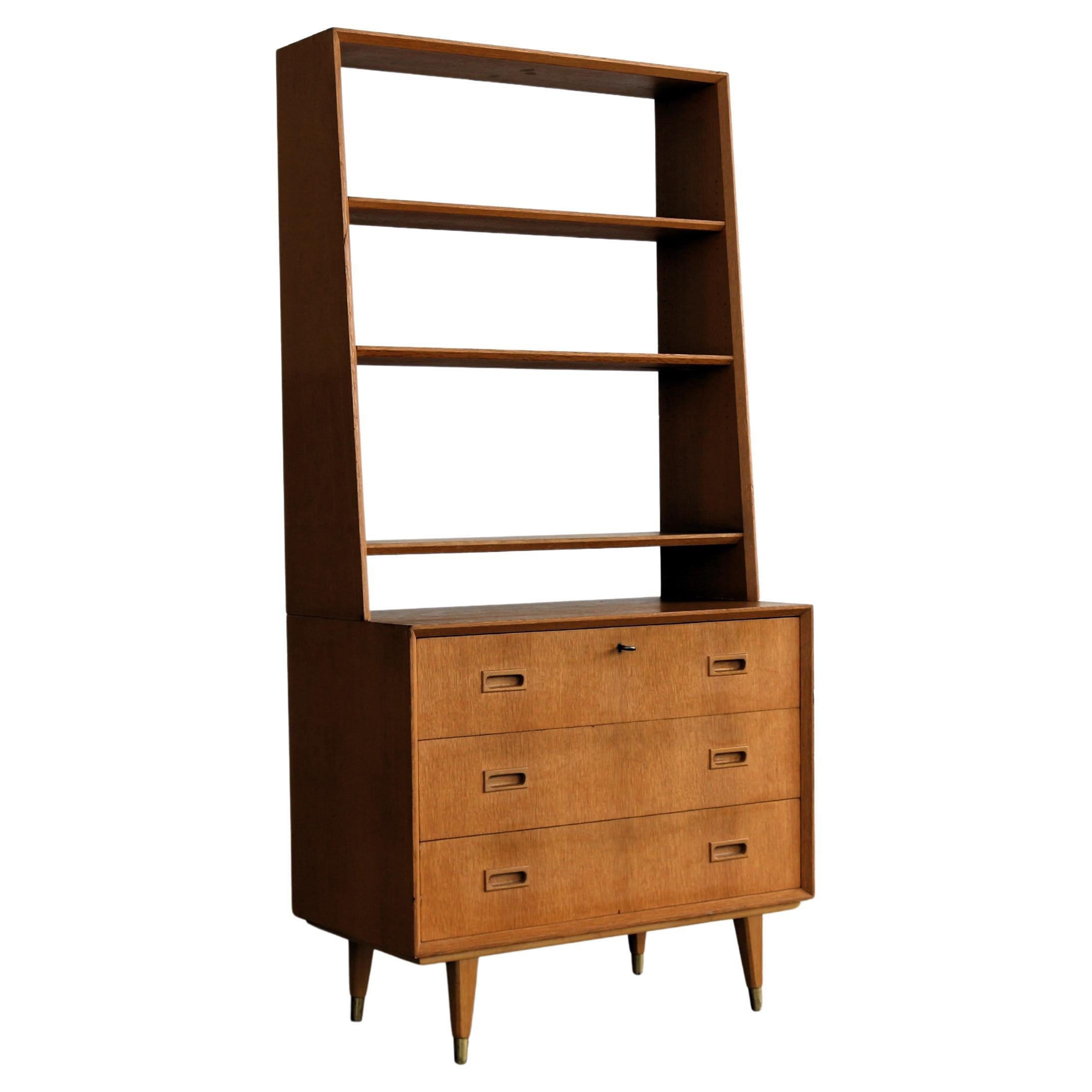 Vintage-Bücherregal  Hängeschrank  1960s  Schweden