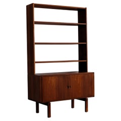 vintage bookcase  wall cupboard  60s  Swedish