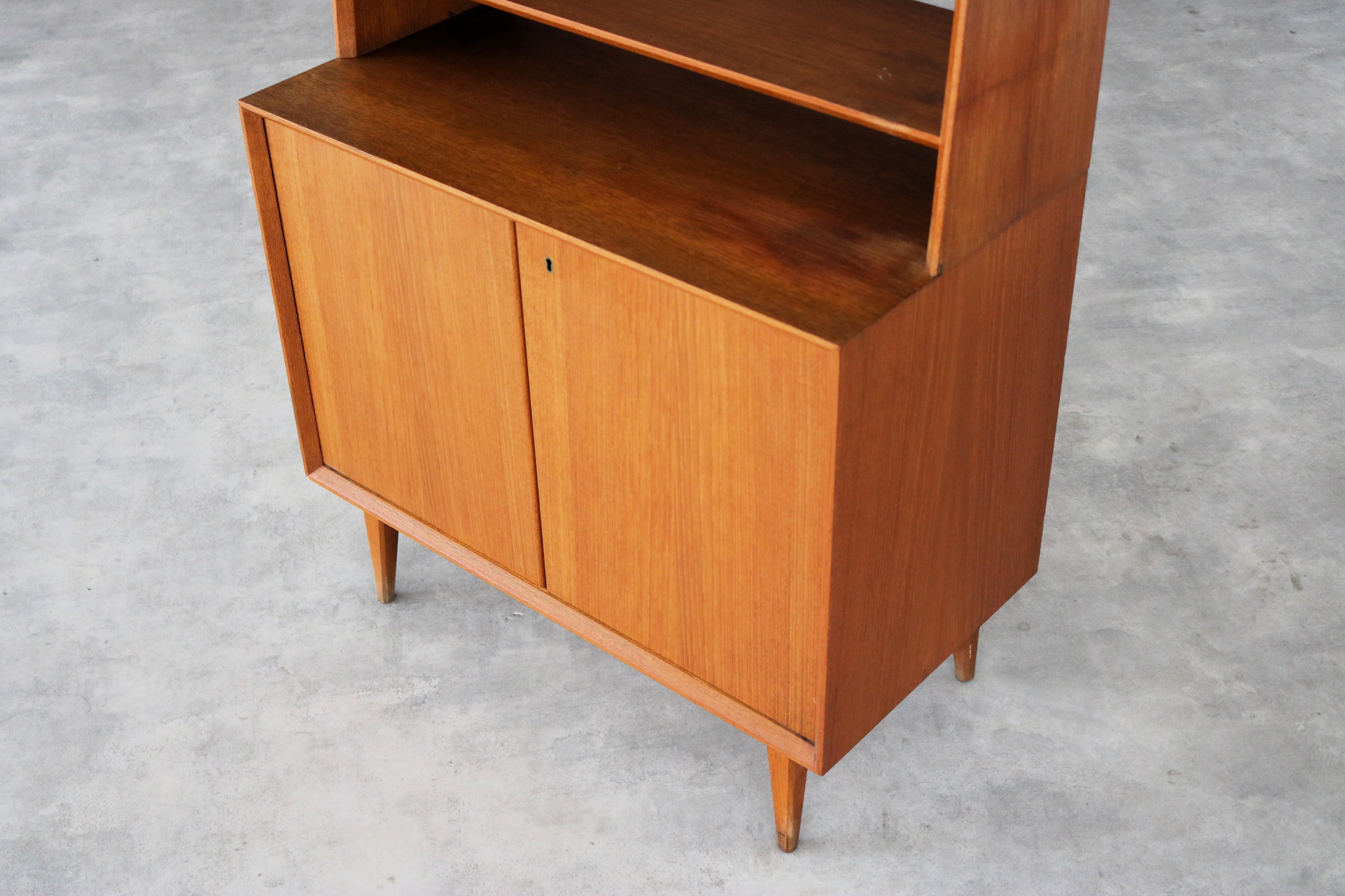 Vintage bookcase  wall unit  1960s  Swedish For Sale 1