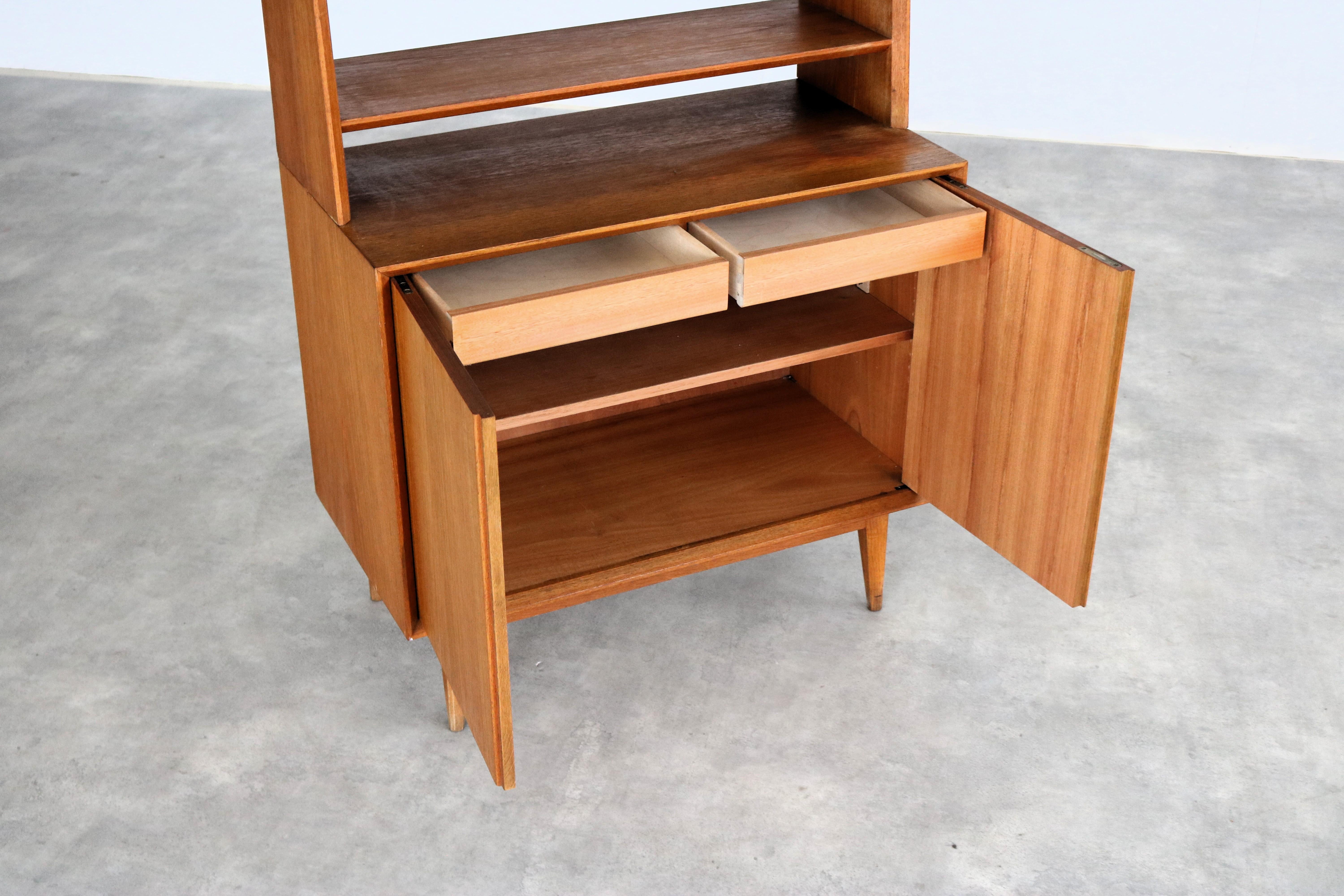 Vintage bookcase  wall unit  1960s  Swedish For Sale 2