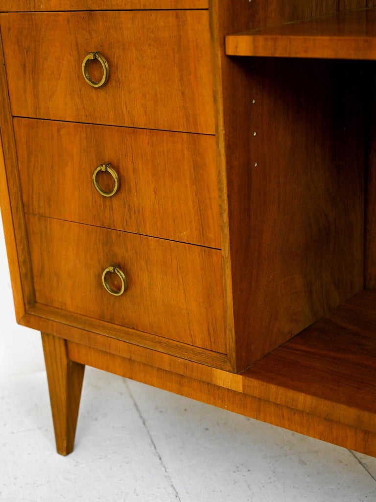 Vintage Bookcase with Drawers For Sale at 1stDibs