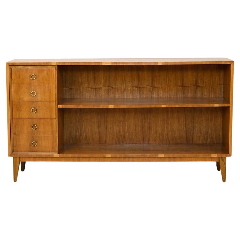 Vintage Bookcase with Drawers For Sale at 1stDibs