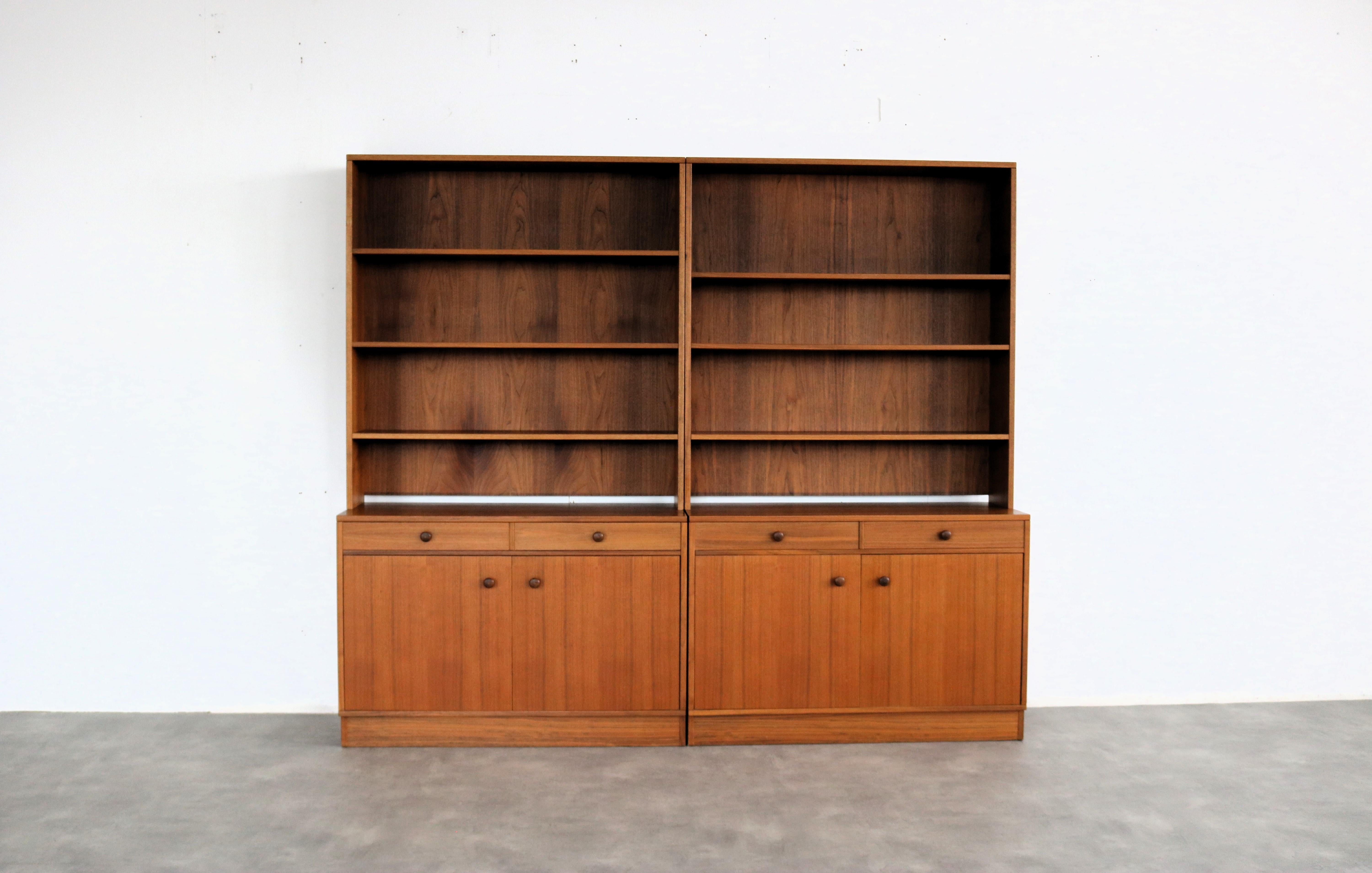 vintage bookcases | wall cupboard | 60s | Sweden For Sale 3