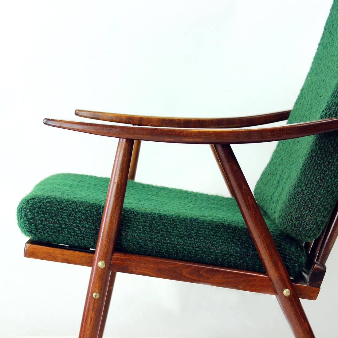 Vintage Boomerang Armchair By Ton, Czechoslovakia 1960s In Good Condition For Sale In Zohor, SK