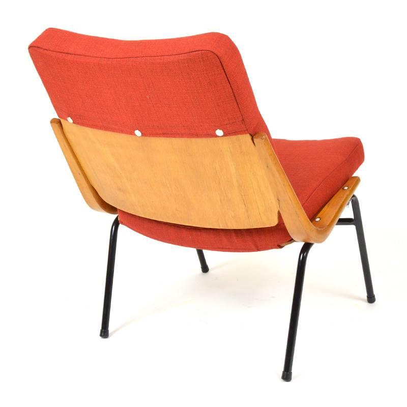 Vintage Boomerang Chair from TON, Czechoslovakia, 1960s In Good Condition In Zbiroh, CZ