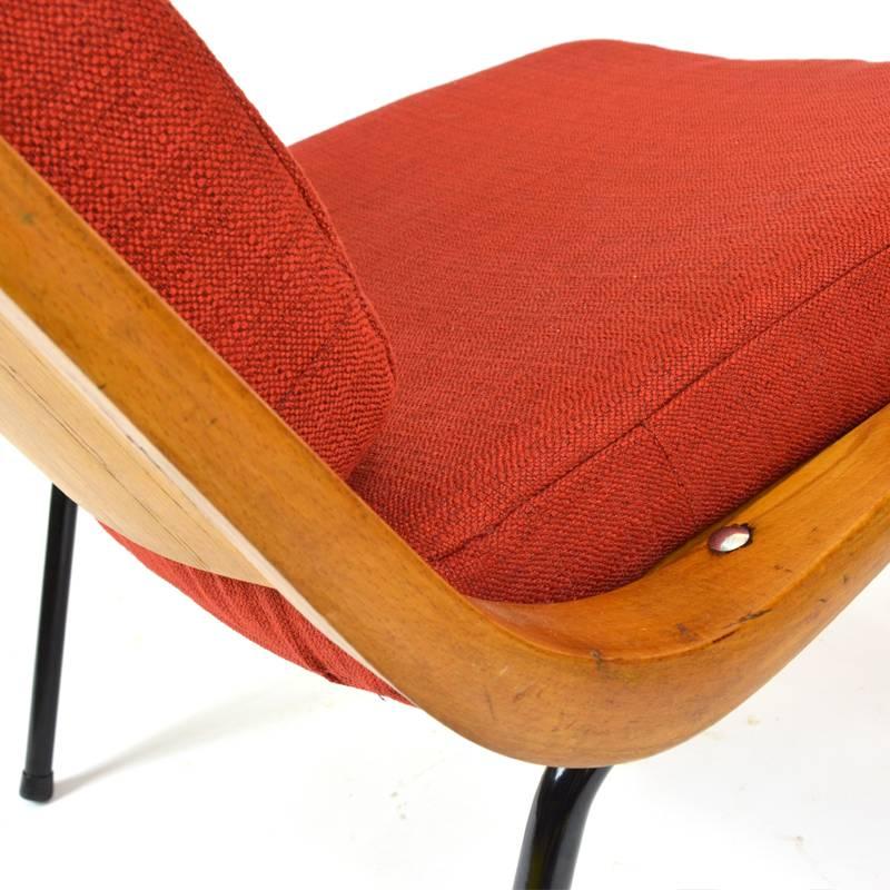 Metal Vintage Boomerang Chair from TON, Czechoslovakia, 1960s