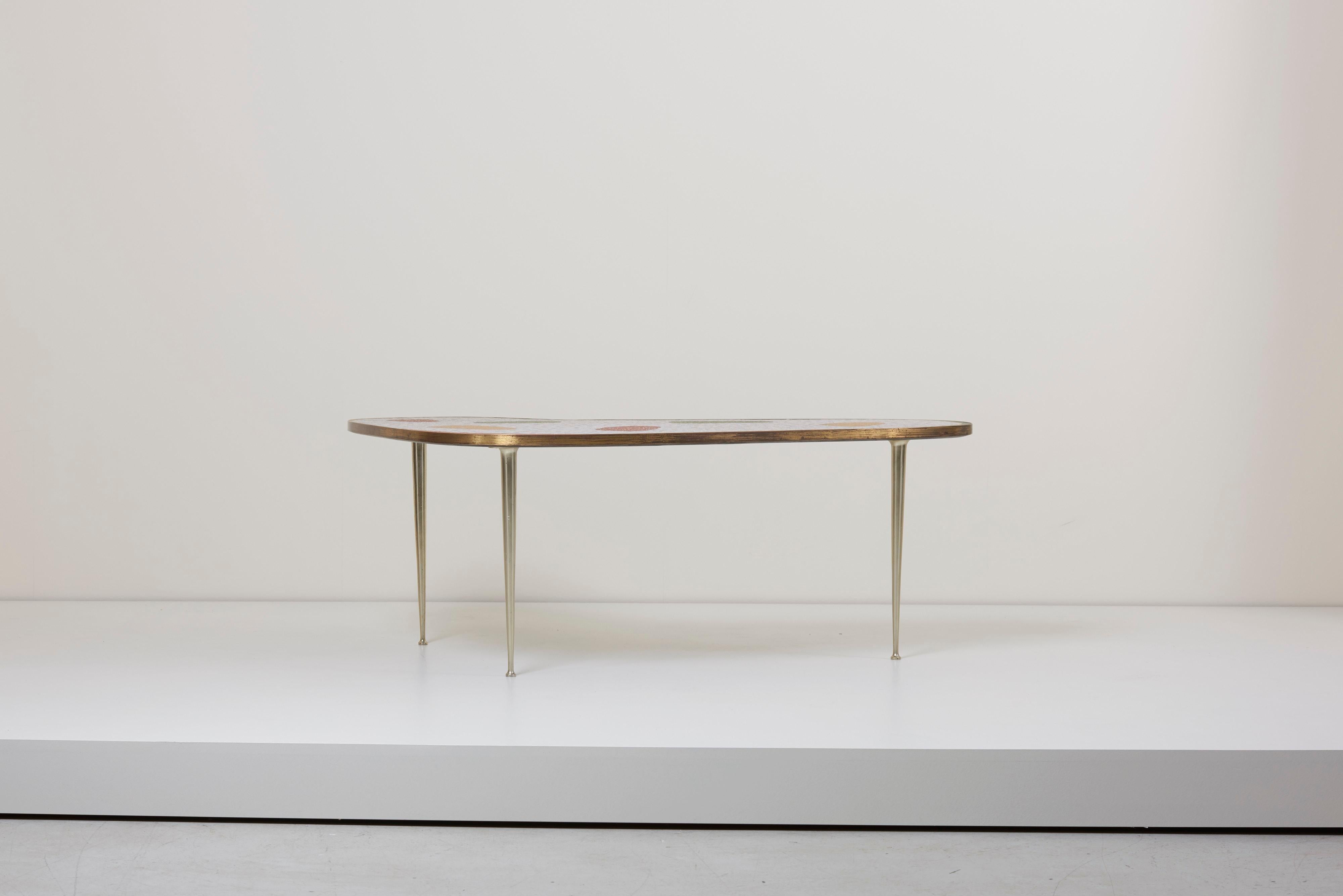 Mid-Century Modern Vintage Boomerang Coffee Table by Berthold Müller