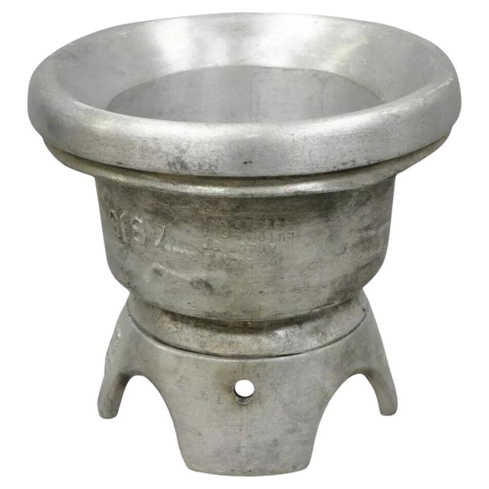 Vintage Boon & Lane Aluminum Hat Block Mold Form Millinery Luton Beds England A