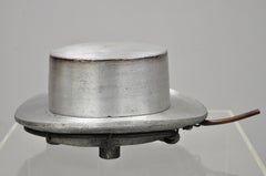 Vintage A. Boone & Lane Alluminio Blocco Stampo Cappello Forma Modisteria Luton Beds Inghilterra C