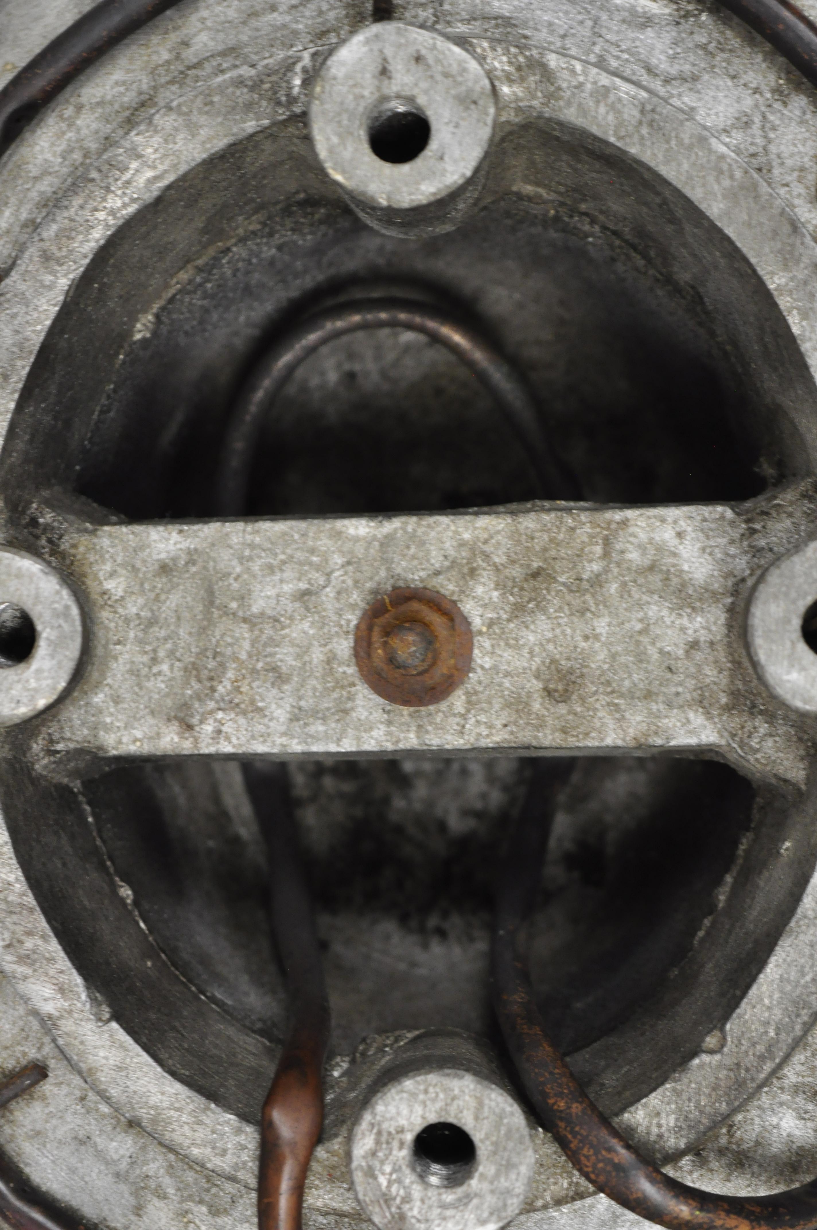Industrial Vintage Boon & Lane Aluminum Hat Block Mold Form Millinery Luton Beds England C