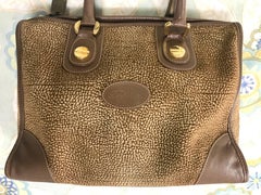 Redwall Vintage Borbonese brown and beige leather bag