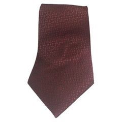 Vintage bordeaux silk tie
