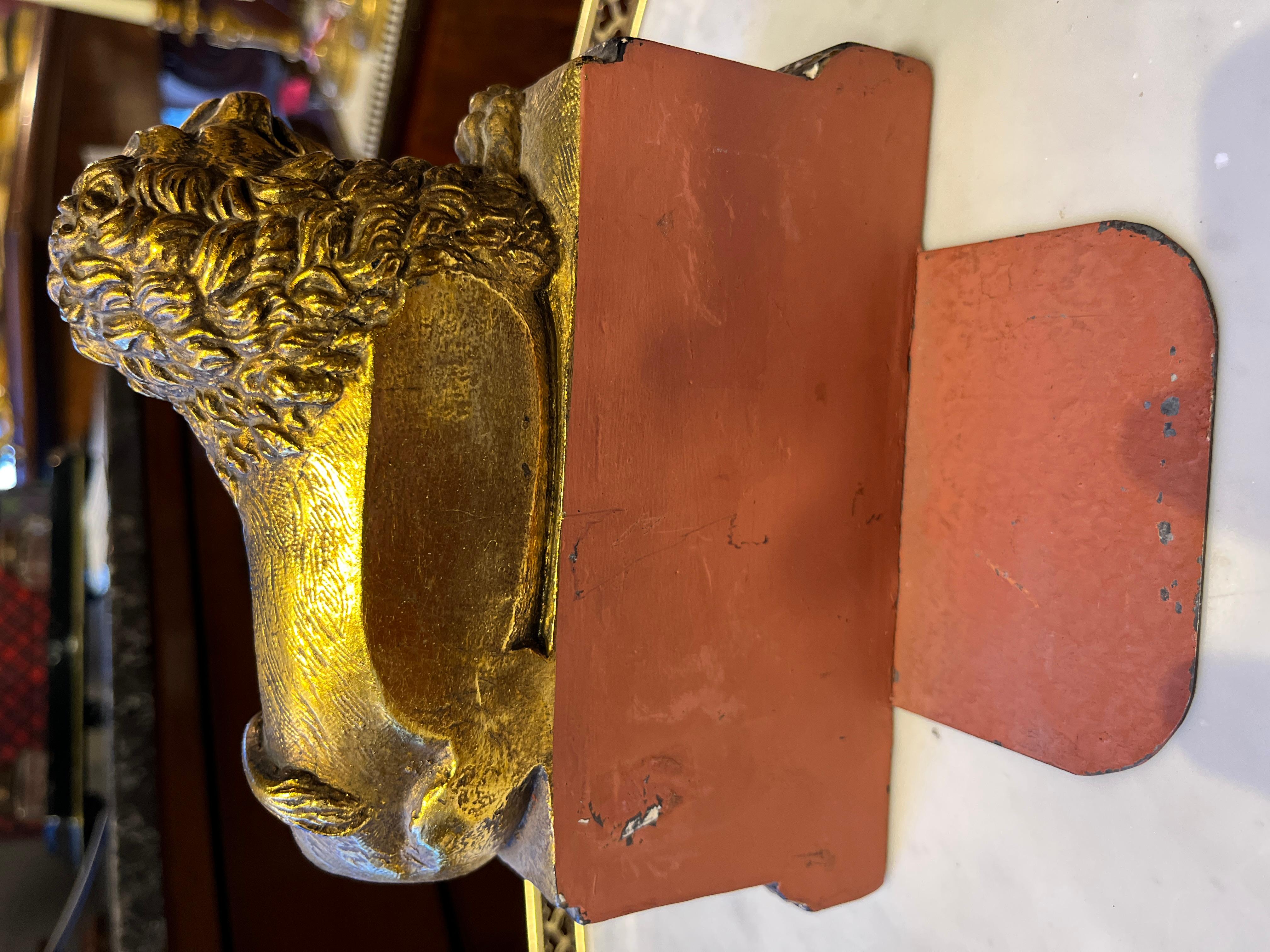 Bronze Vintage Borghese Bookends Reclining Lions