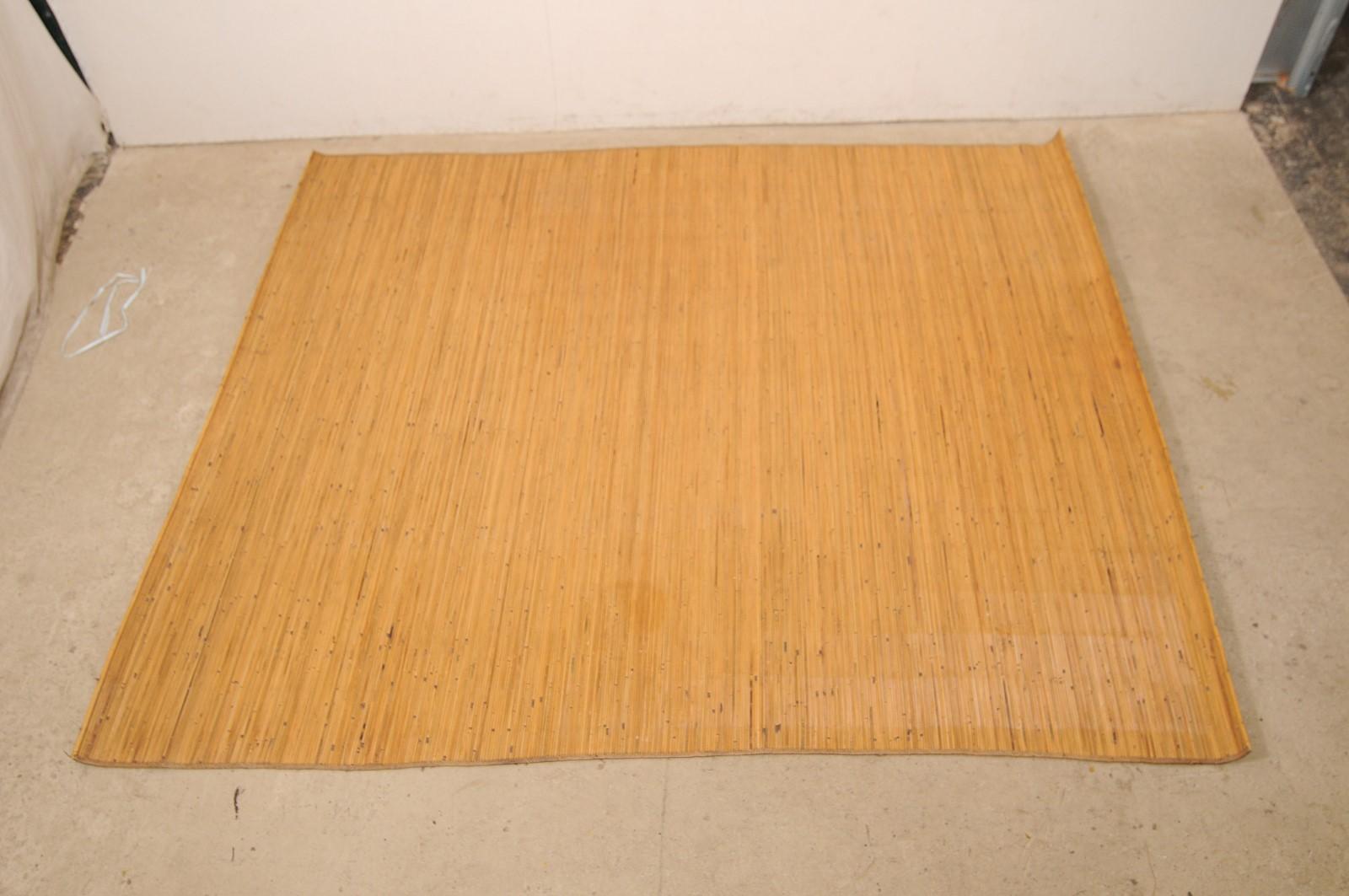 Vintage Borneo Long-House Bamboo Reed Floor Mat For Sale 4