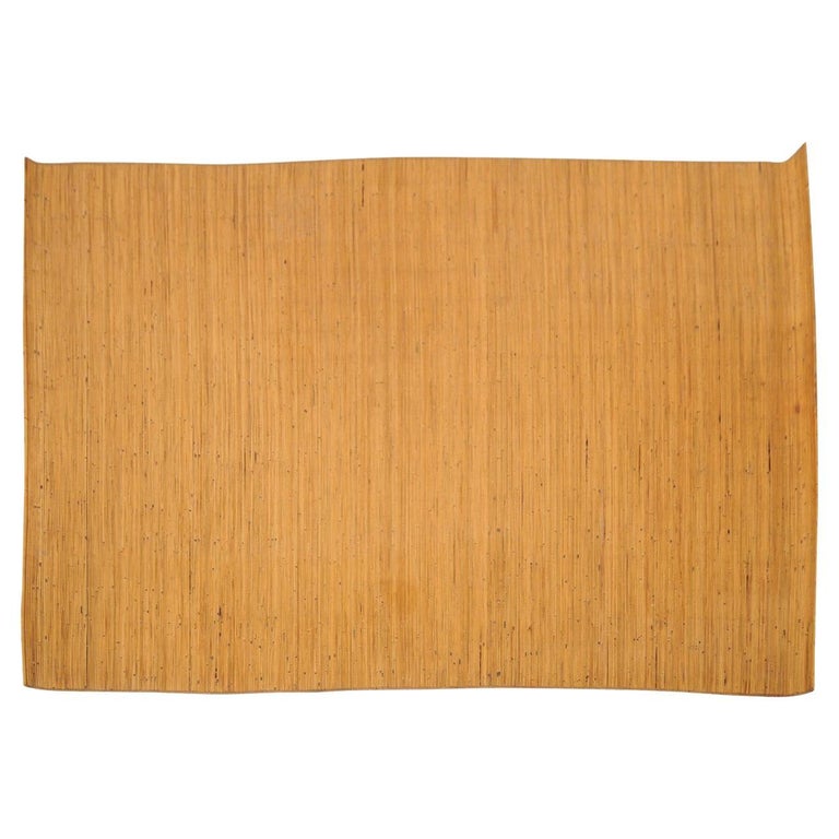 Bamboo Reed Rugs Vintage Borneo Long-House Bamboo Reed Floor Mat For Sale at 1stDibs