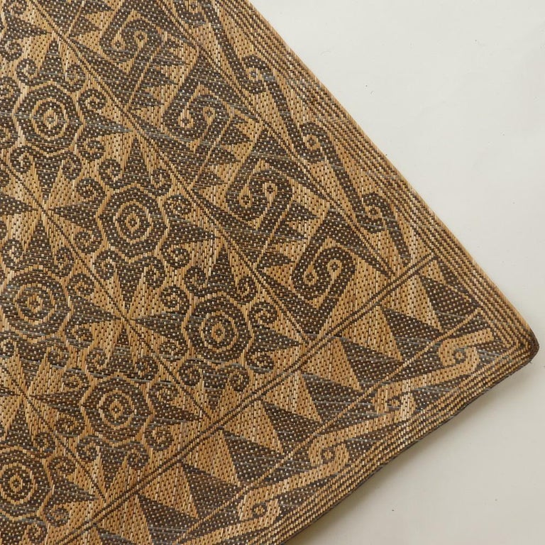 Vintage Borneo Sleep Mat Rattan Woven Wall Hanging 1960s 1970s at 1stDibs