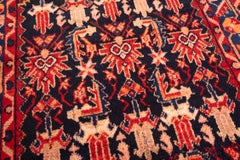 Vintage Borujerd Lorestan Village Rug Lori Carpet Northeast Persian Hand Knotted