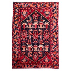 Vintage Borujerd Lorestan Village Rug Lori Carpet Northeast Persian Hand Knotted
