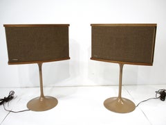 Vintage Bose 901 Series VI Tulip Based Speakers in the style of Saarinen