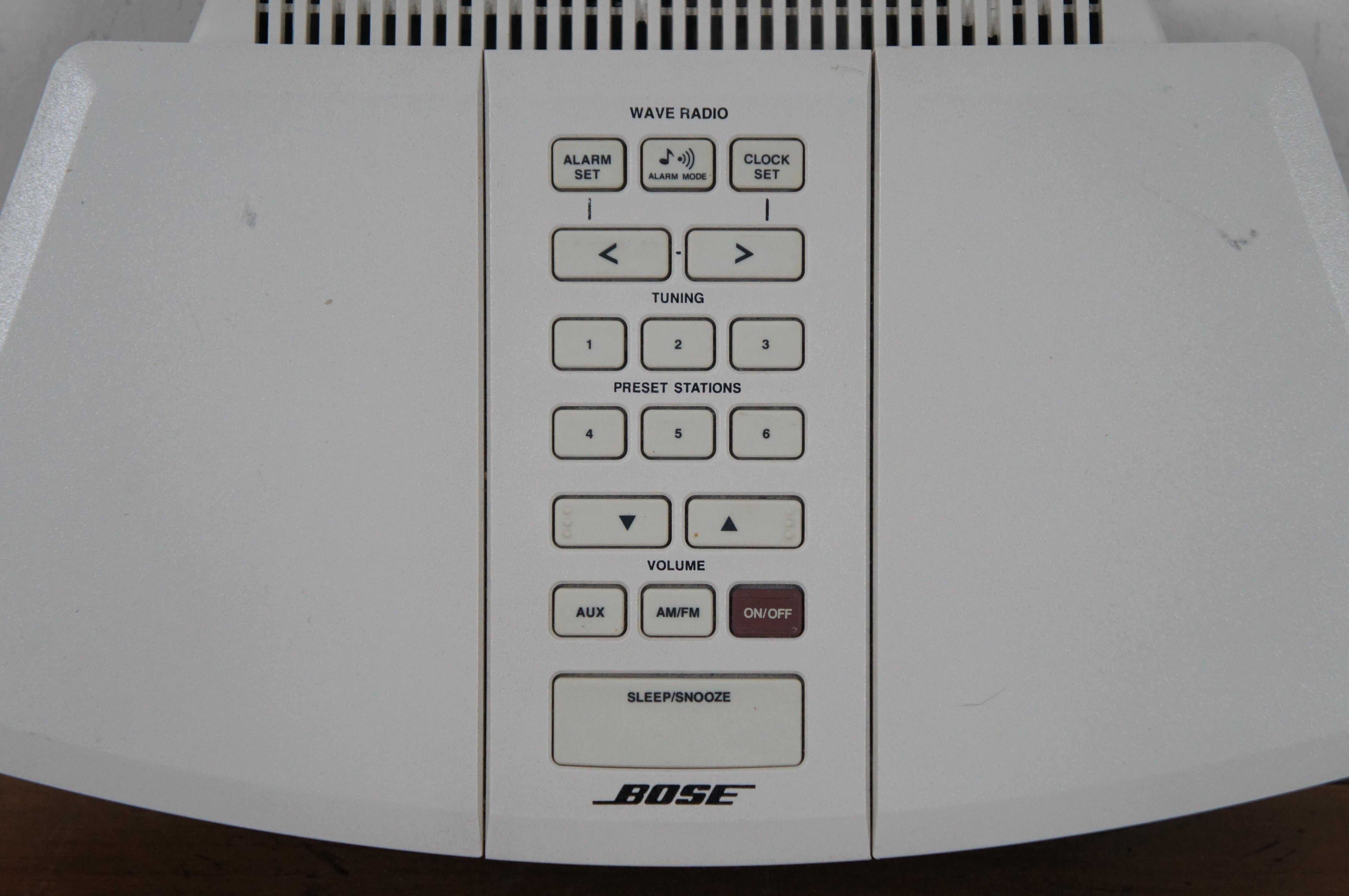 Vintage Bose Wave Radio Alarm Clock Stereo Model AWR1-1W 14