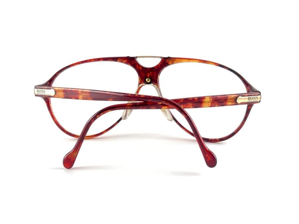 Vintage Boss By Carrera 5169 13 Aviator Marbled Rx Frame 1990'S Made In Austria For Sale 8