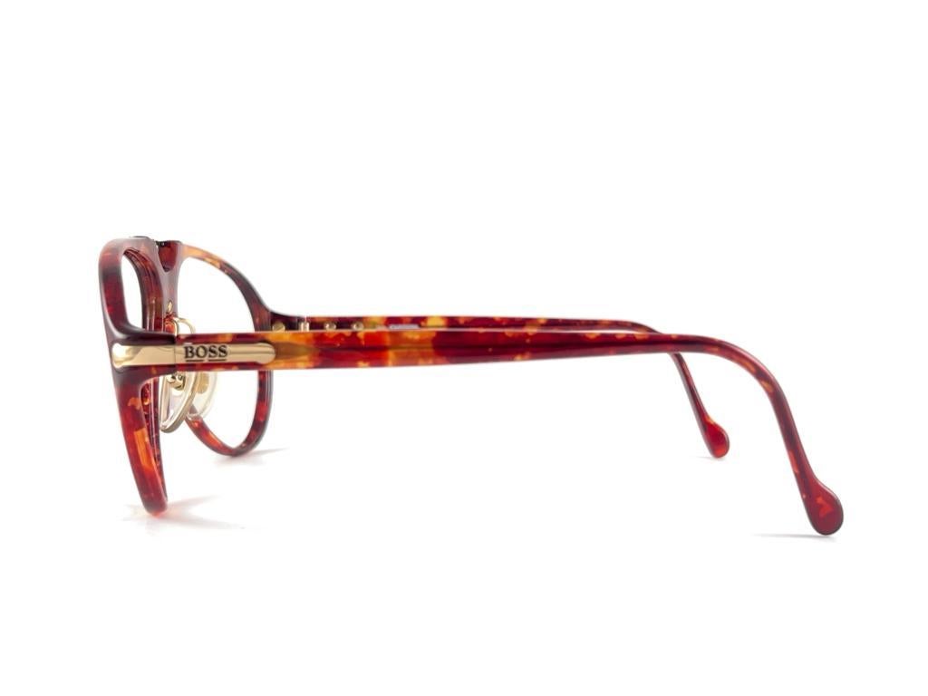 Vintage Boss By Carrera 5169 13 Aviator Marbled Rx Frame 1990'S Made In Austria For Sale 2