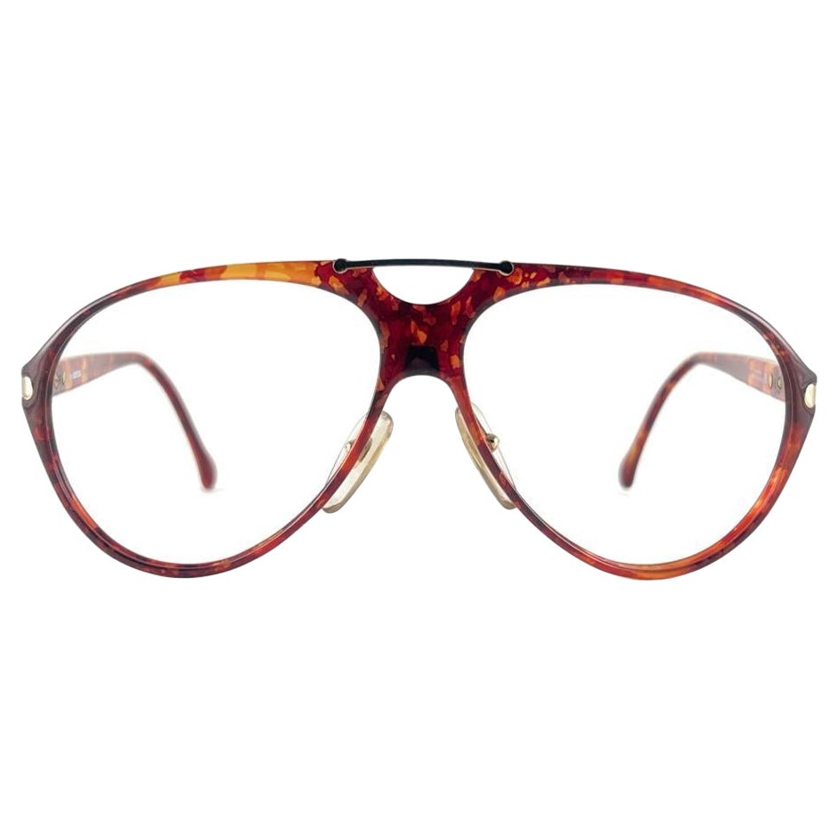 Vintage By Carrera 5169 13 Aviator Marbled Rx Frame 1990's Made In Austria