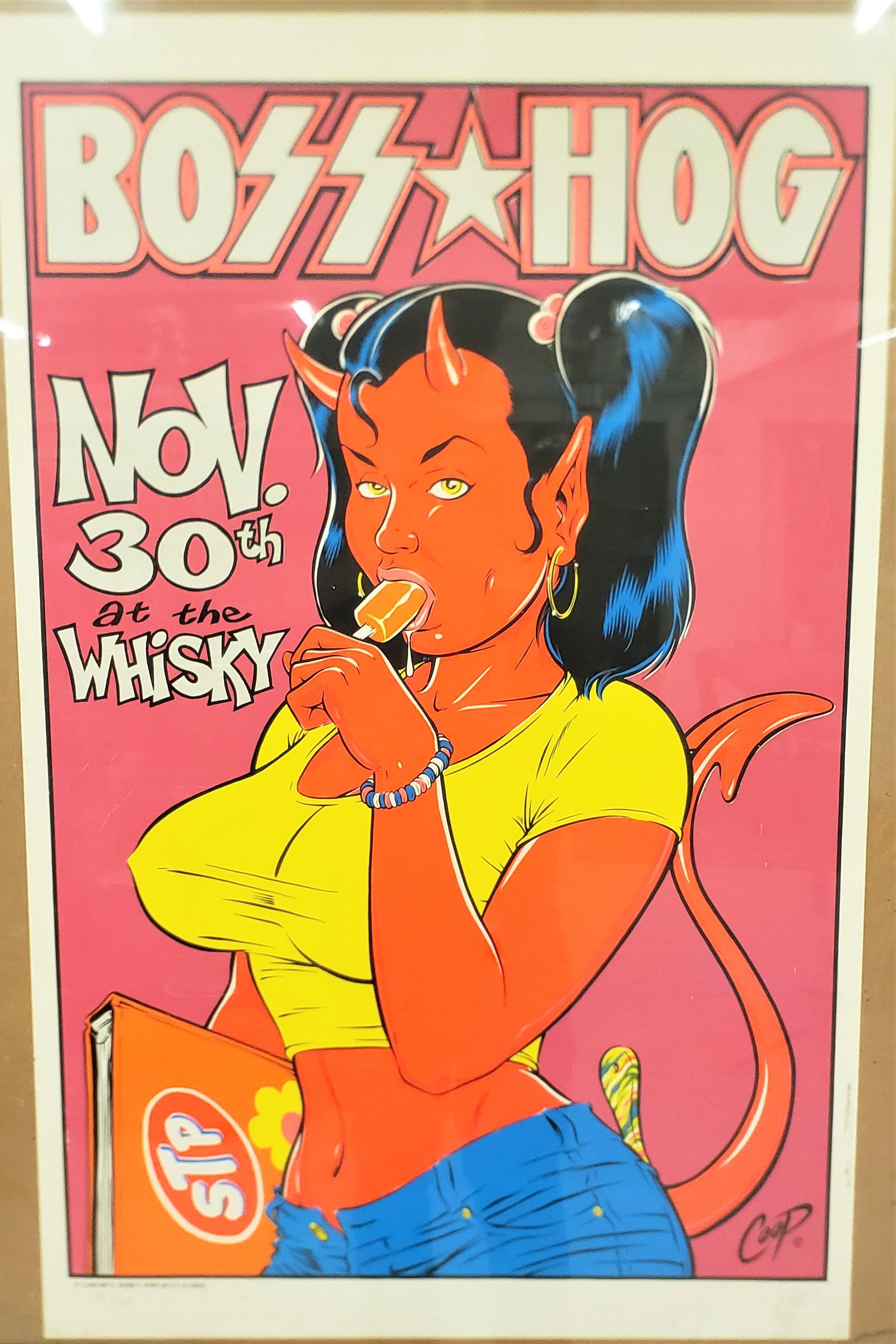 Modern Vintage Boss Hog Limited Edition Signed Coop Concert Poster #362/600 For Sale