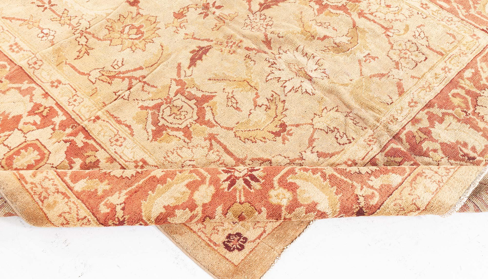 Vintage Botanic Indian Amritsar Carpet For Sale 1