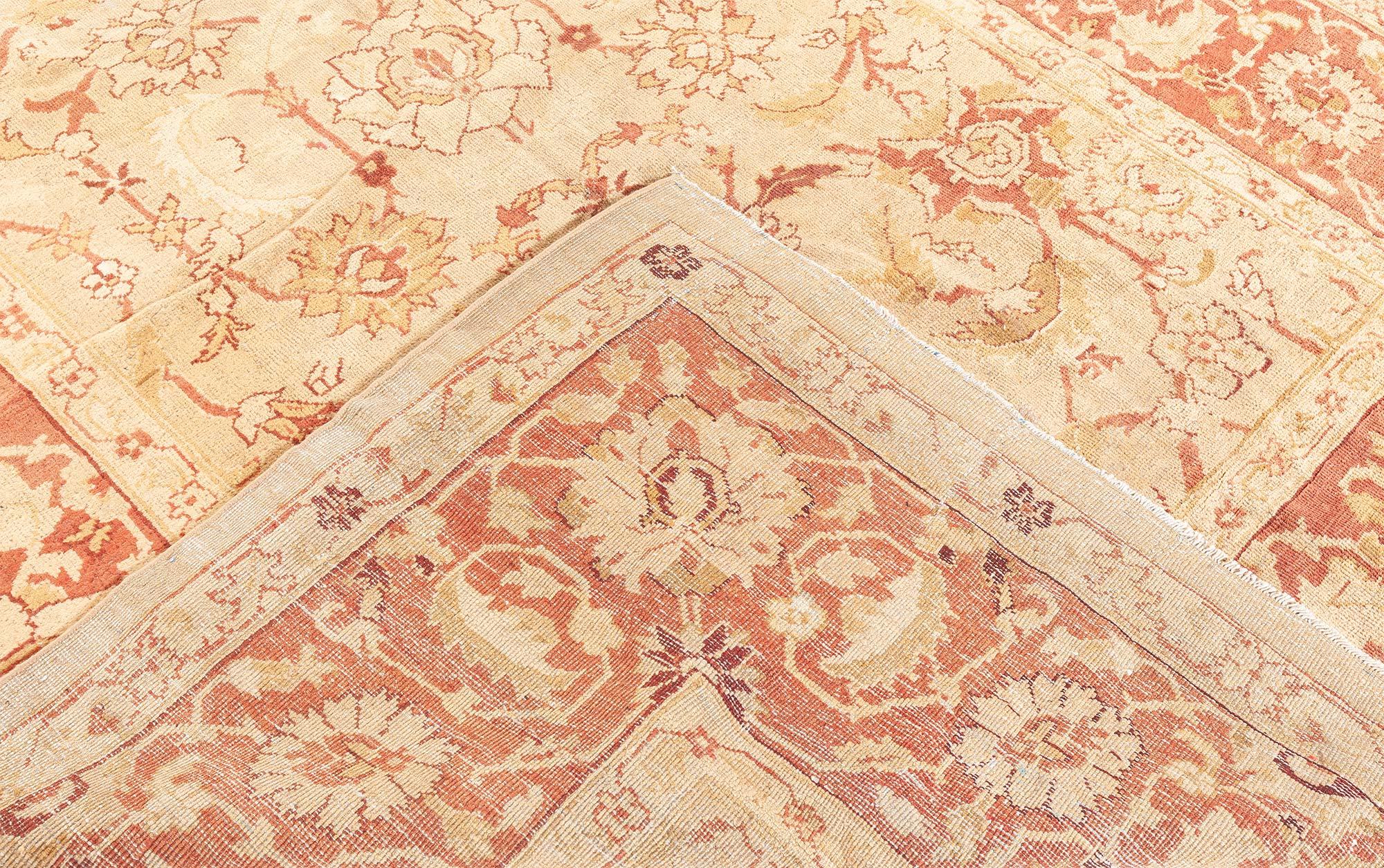 Vintage Botanic Indian Amritsar Carpet For Sale 2