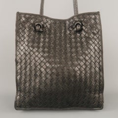 Vintage BOTTEGA VENETA Brown Intrecciato Woven Leather Shoulder Bag