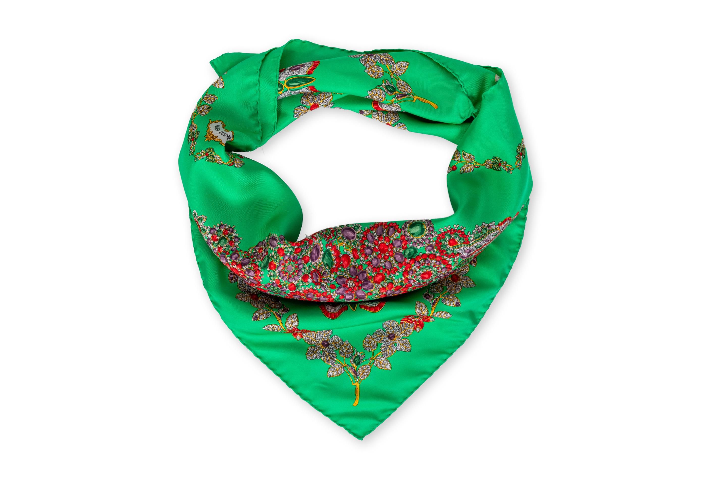 Vintage Bottega Veneta Butterfly Jewel Scarf For Sale 1