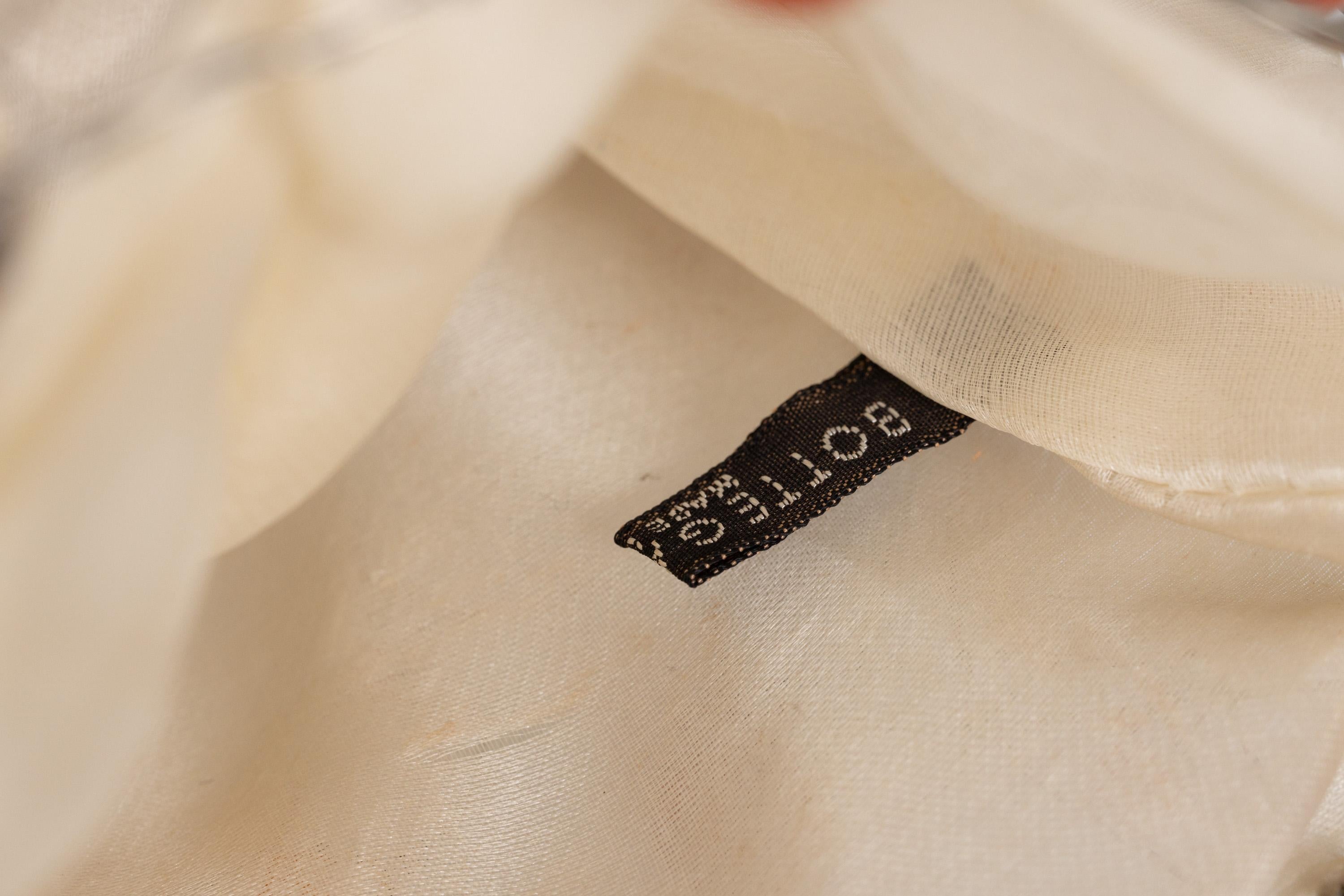 Vintage Bottega Veneta Bunte Perlen Skulpturale Organza Minaudieré Tasche im Angebot 2