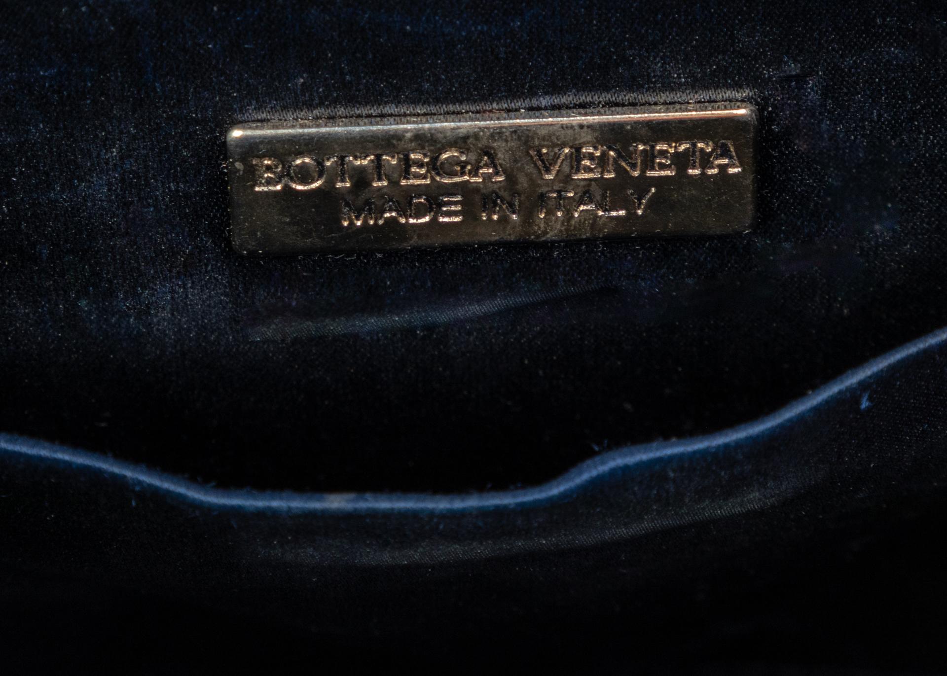 Black Vintage Bottega Veneta Colorful Ribbon Gold Shell Crossbody Bag