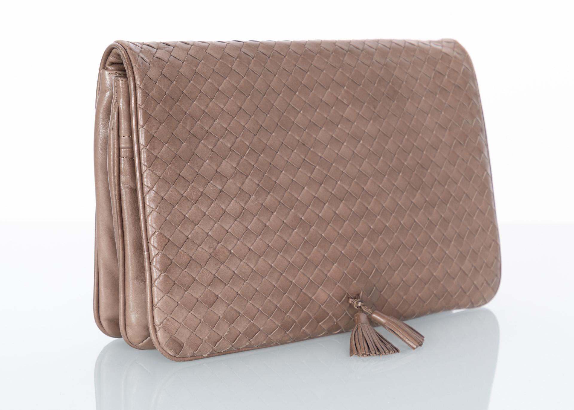 First introduced in the 1960s, the intrecciato (technique of weaving the leather) weave style became the iconic hallmark of Bottega Veneta leather goods—and eventually so much more. Starting out as a ready-to-wear brand, the intrecciato pattern was