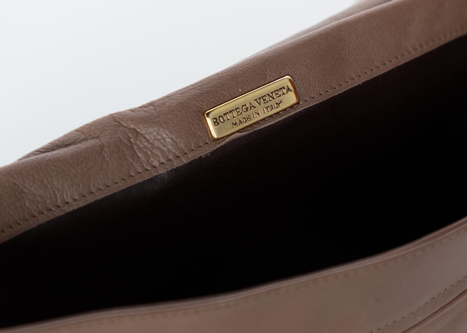 Vintage Bottega Veneta  Intrecciato Leather Tassel Clutch Bag 1