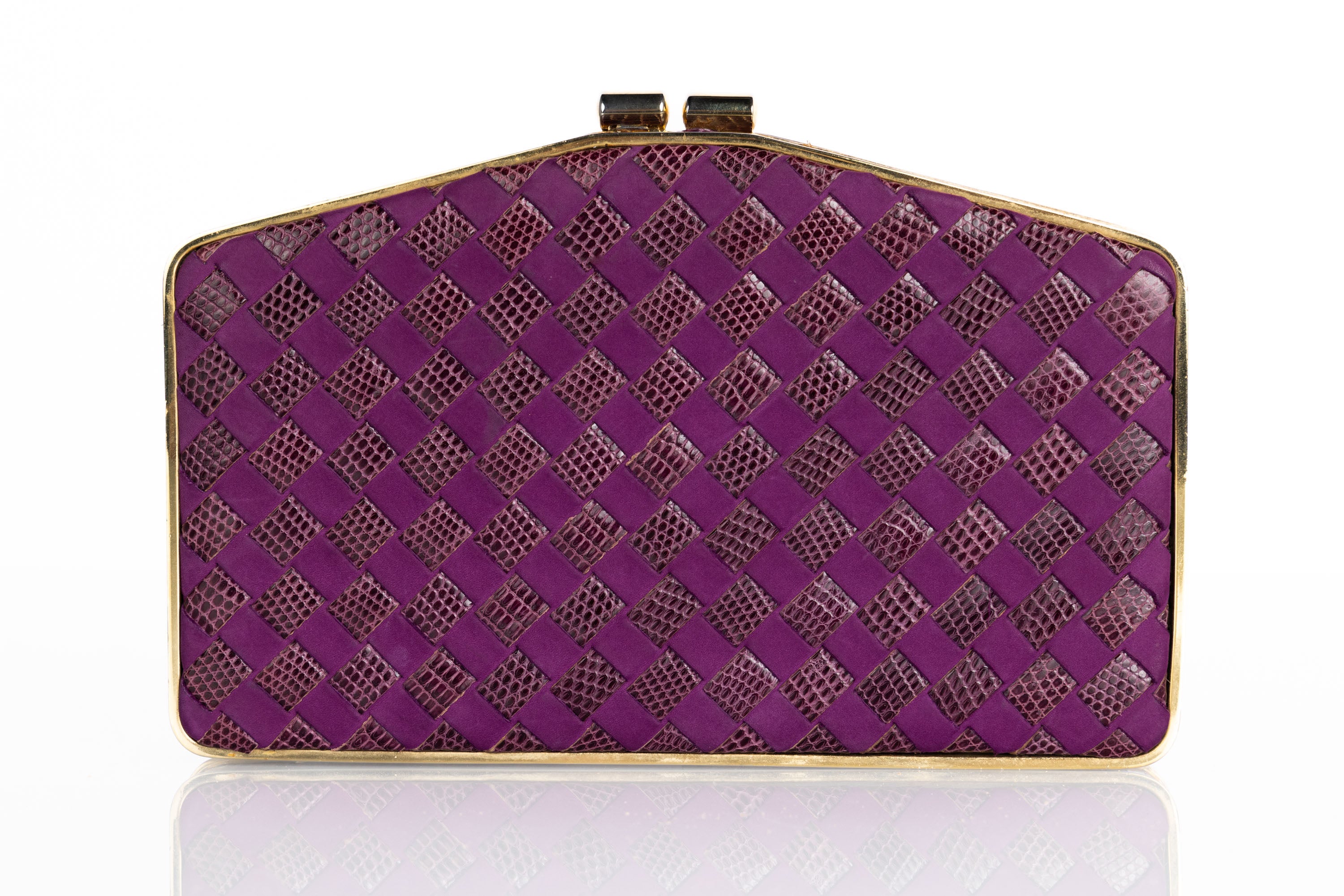 bottega veneta purple clutch