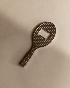 Vintage Flaschenöffner Versilberte Tennisschlägerform für Grolsch, 1980er Jahre