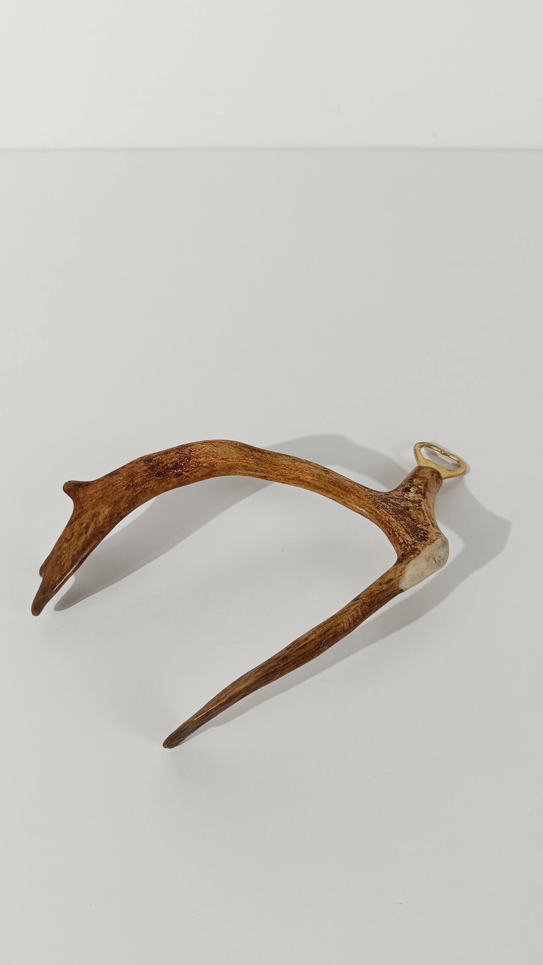 Vintage-Flaschenöffner mit Damhirschgeweihgriff, 70er Jahre im Angebot 6