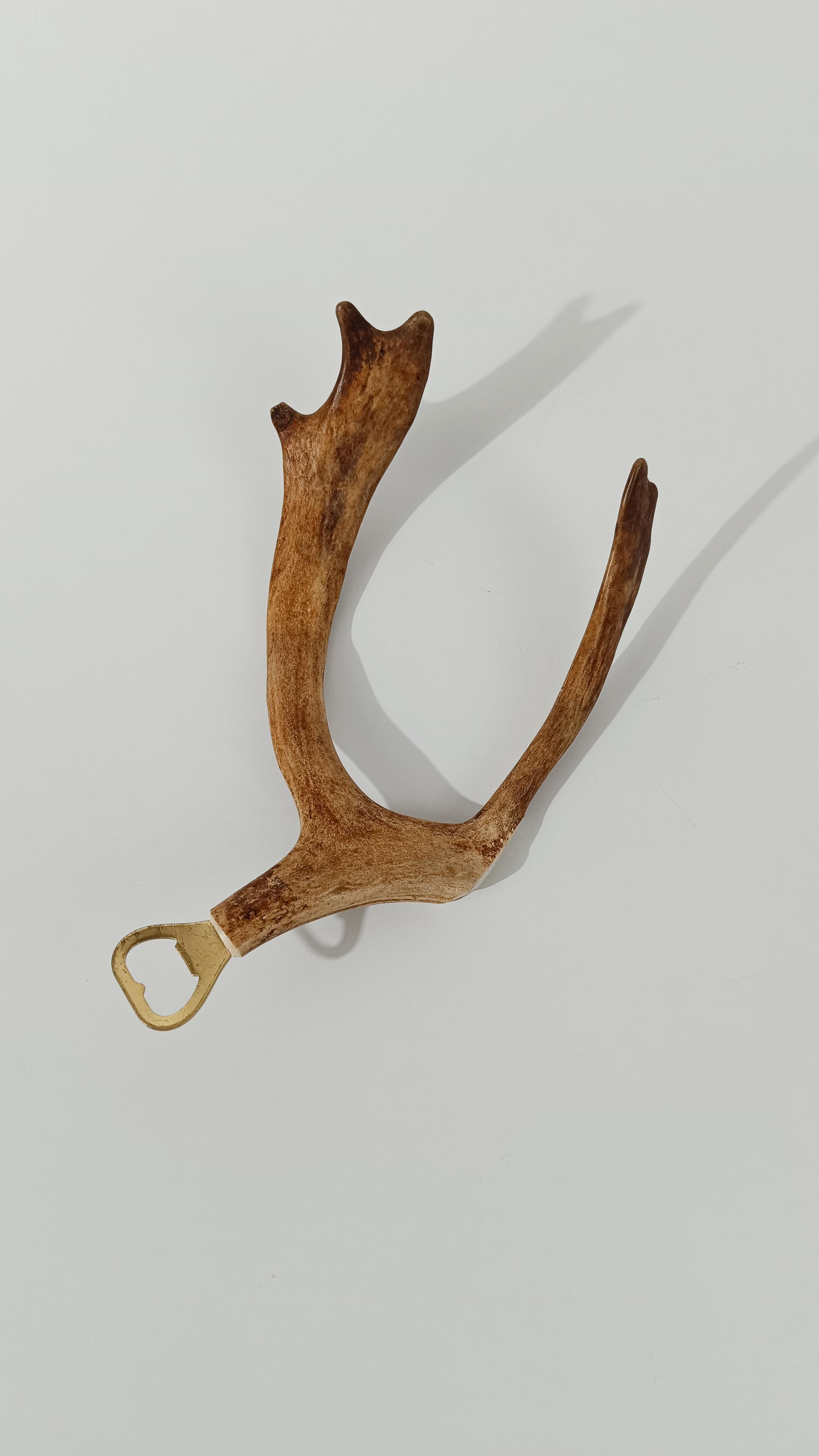 Vintage-Flaschenöffner mit Damhirschgeweihgriff, 70er Jahre im Angebot 12