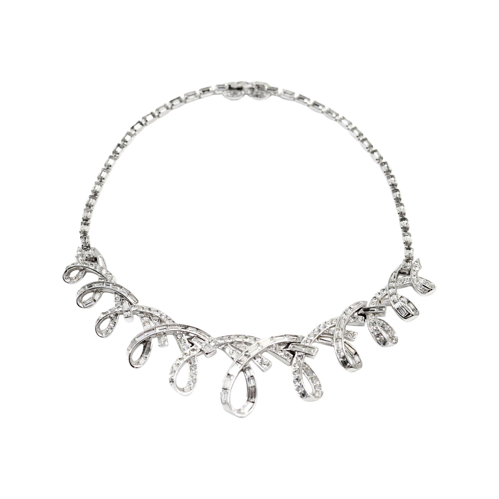 Vintage Boucher Baguette and Round Choker Circa 1960s For Sale 2