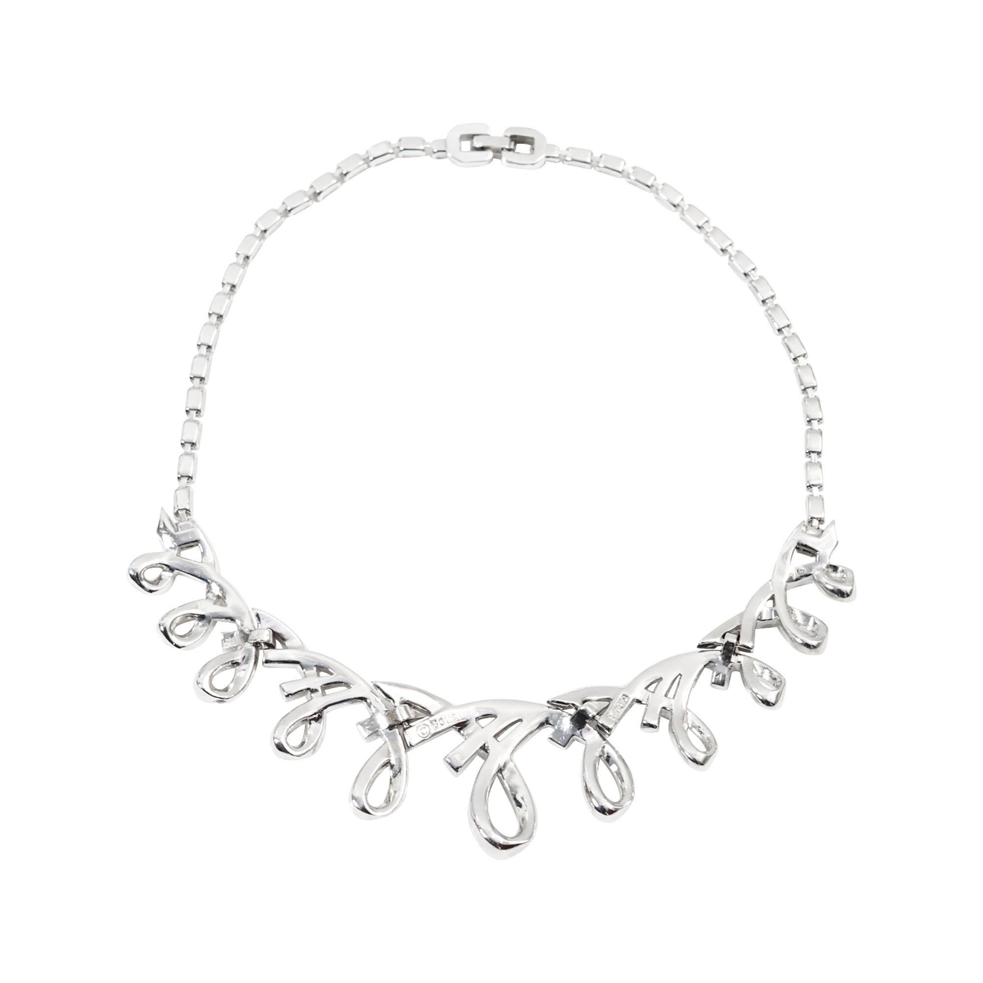 Vintage Boucher Baguette and Round Choker Circa 1960s For Sale 3