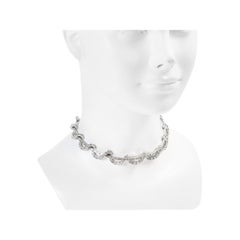 Vintage Boucher Baguette- und runde Vintage-Halskette Circa 1960er Jahre