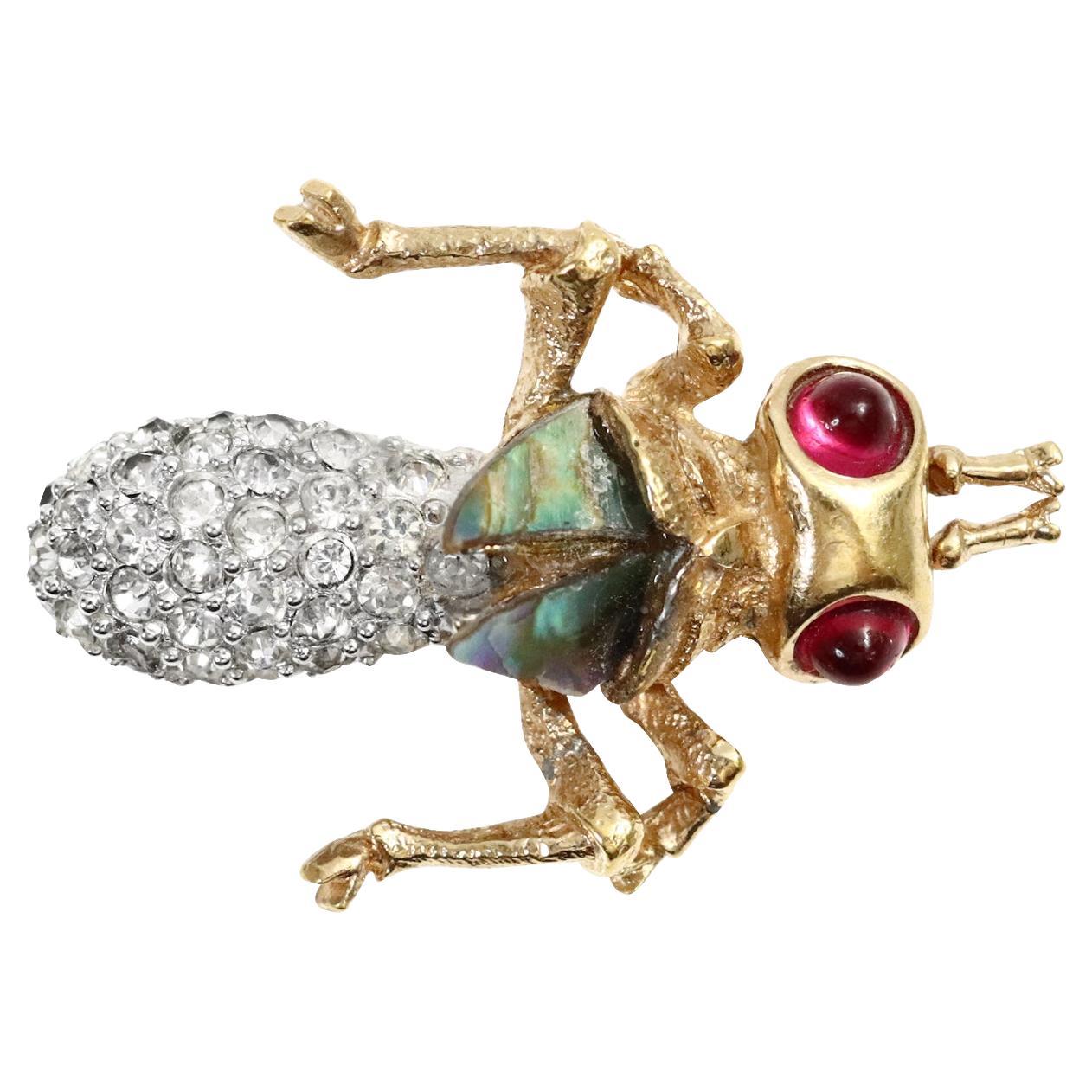 Vintage Boucher Bug Brooch Circa 1960s For Sale