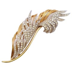 Vintage Boucher Feather Brooch 1960
s